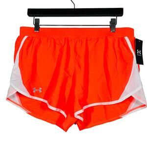 NEW! Under Armour Running Shorts Athletic Bright Orange Sport - L